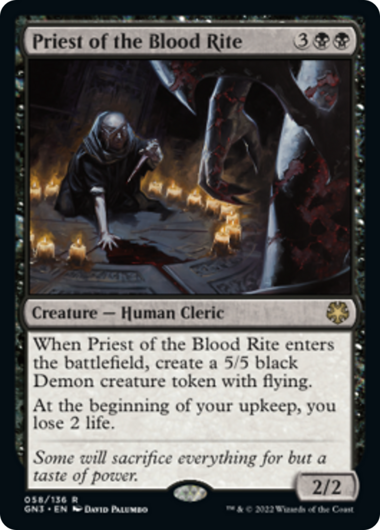 Priest of the Blood Rite [Game Night: Free-for-All] MTG Single Magic: The Gathering    | Red Claw Gaming