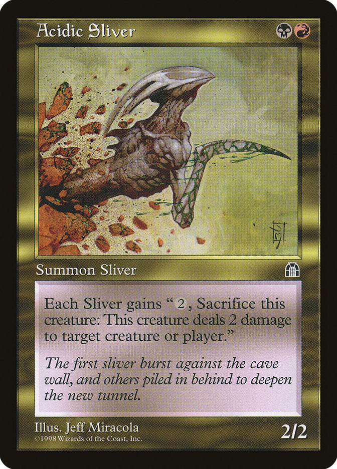 Acidic Sliver [Stronghold] MTG Single Magic: The Gathering    | Red Claw Gaming