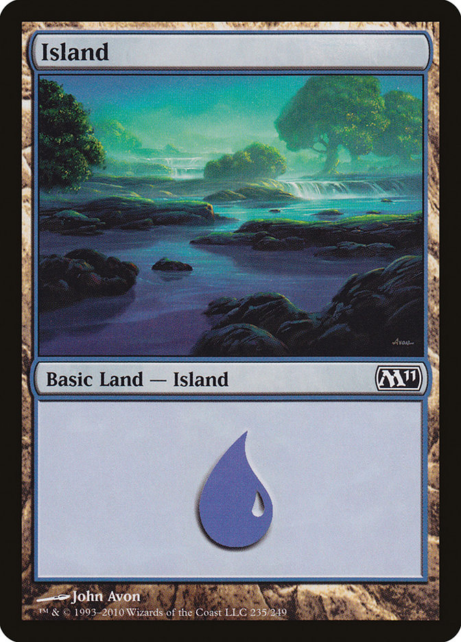 Island (235) [Magic 2011] MTG Single Magic: The Gathering    | Red Claw Gaming