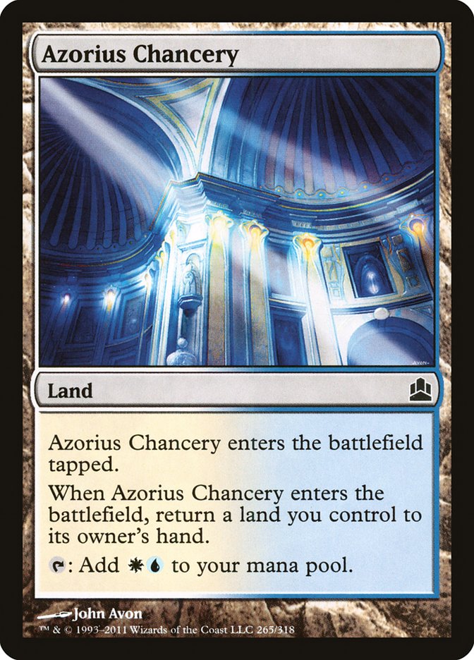 Azorius Chancery [Commander 2011] MTG Single Magic: The Gathering    | Red Claw Gaming