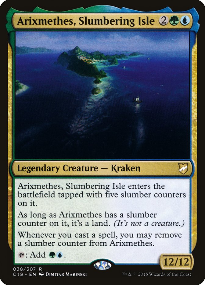 Arixmethes, Slumbering Isle [Commander 2018] MTG Single Magic: The Gathering    | Red Claw Gaming
