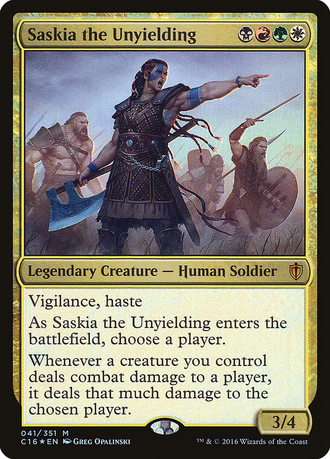 Saskia the Unyielding [Commander 2016] MTG Single Magic: The Gathering    | Red Claw Gaming