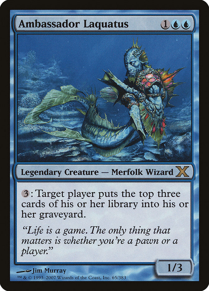 Ambassador Laquatus [Tenth Edition] MTG Single Magic: The Gathering    | Red Claw Gaming