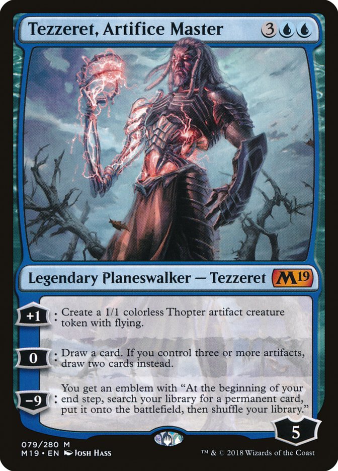 Tezzeret, Artifice Master [Core Set 2019] MTG Single Magic: The Gathering    | Red Claw Gaming