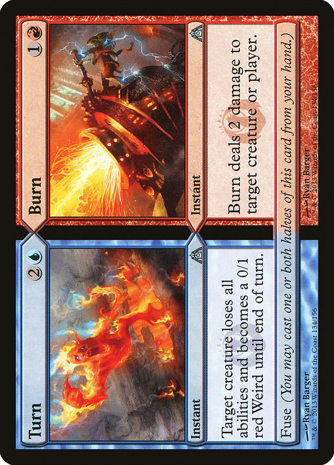 Turn // Burn [Dragon's Maze] MTG Single Magic: The Gathering    | Red Claw Gaming