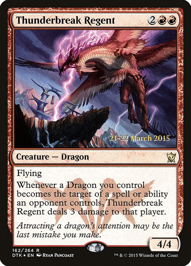 Thunderbreak Regent [Dragons of Tarkir Prerelease Promos] MTG Single Magic: The Gathering    | Red Claw Gaming