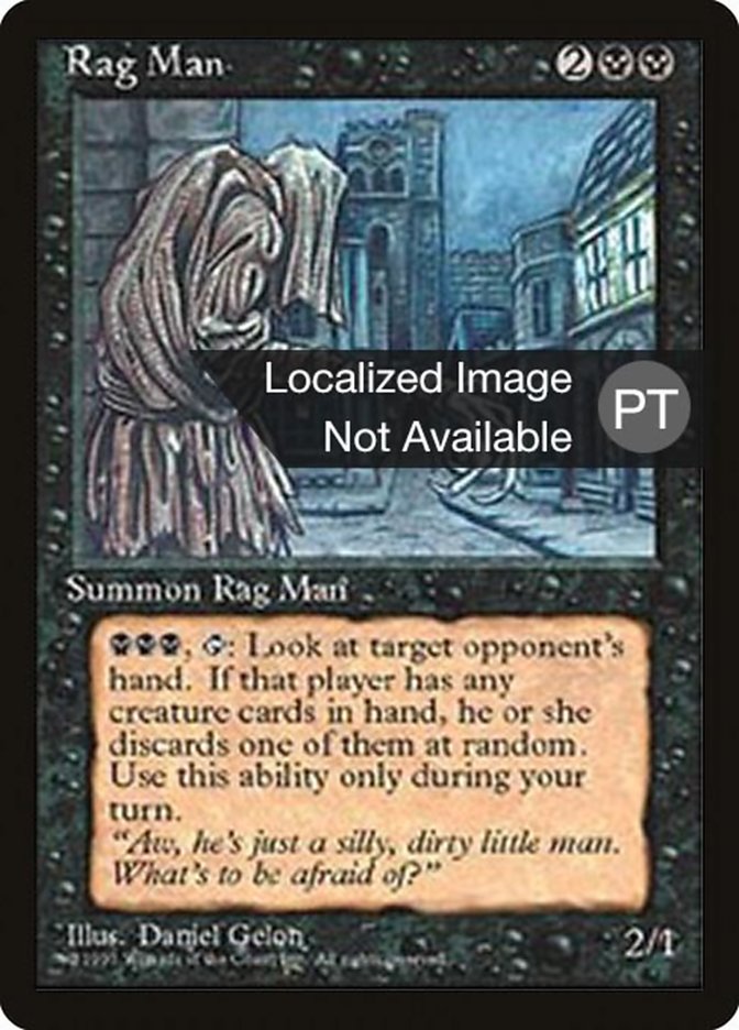 Rag Man [Fourth Edition (Foreign Black Border)] MTG Single Magic: The Gathering    | Red Claw Gaming