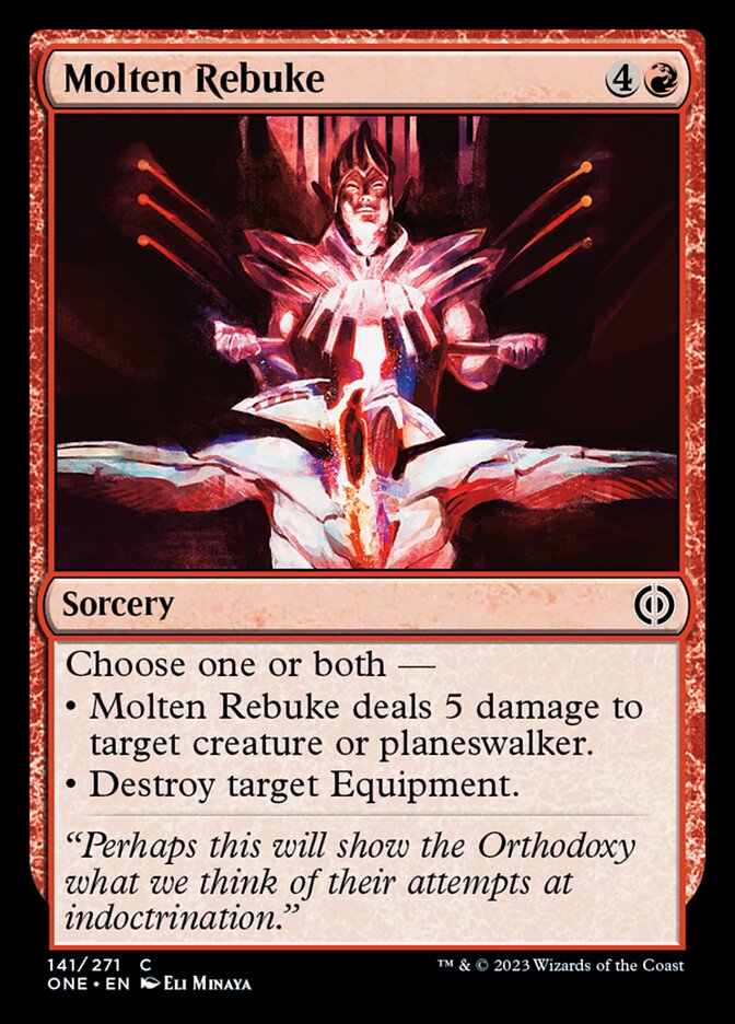 Molten Rebuke [Phyrexia: All Will Be One] MTG Single Magic: The Gathering    | Red Claw Gaming