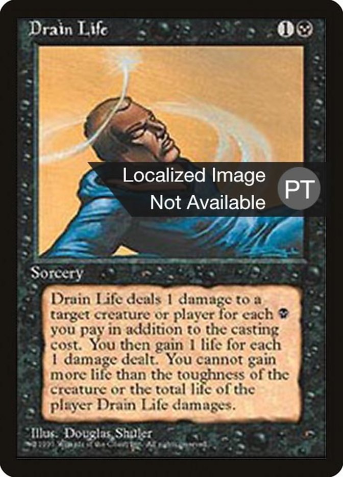 Drain Life [Fourth Edition (Foreign Black Border)] MTG Single Magic: The Gathering    | Red Claw Gaming