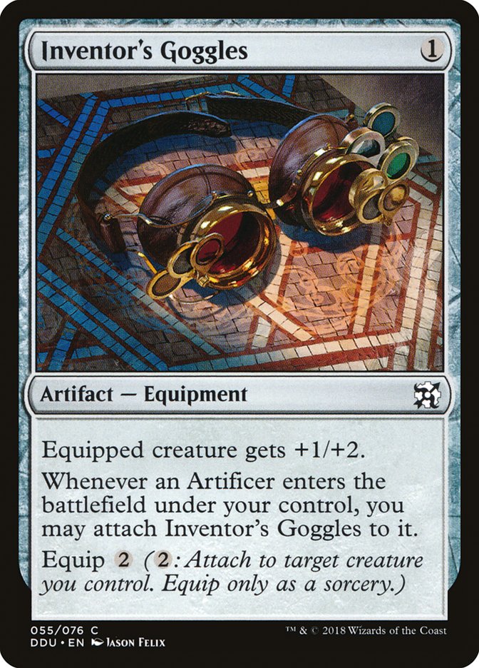 Inventor's Goggles [Duel Decks: Elves vs. Inventors] MTG Single Magic: The Gathering    | Red Claw Gaming