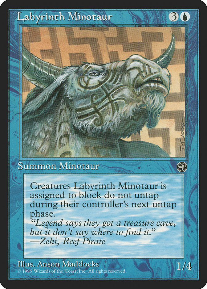 Labyrinth Minotaur (Zeki Flavor Text) [Homelands] MTG Single Magic: The Gathering    | Red Claw Gaming