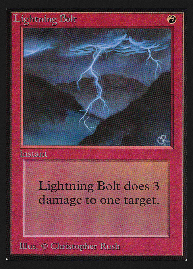 Lightning Bolt [International Collectors' Edition] MTG Single Magic: The Gathering    | Red Claw Gaming