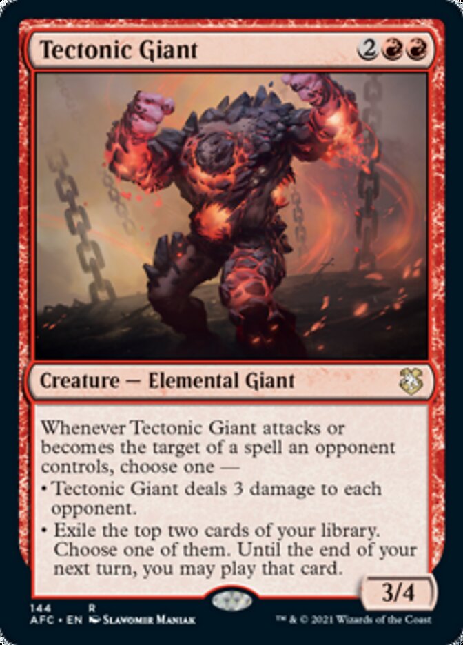 Tectonic Giant [Dungeons & Dragons: Adventures in the Forgotten Realms Commander] MTG Single Magic: The Gathering    | Red Claw Gaming