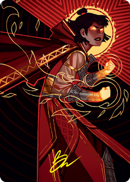 Infuriate Art Card (Gold-Stamped Signature) [Strixhaven: School of Mages Art Series] MTG Single Magic: The Gathering    | Red Claw Gaming