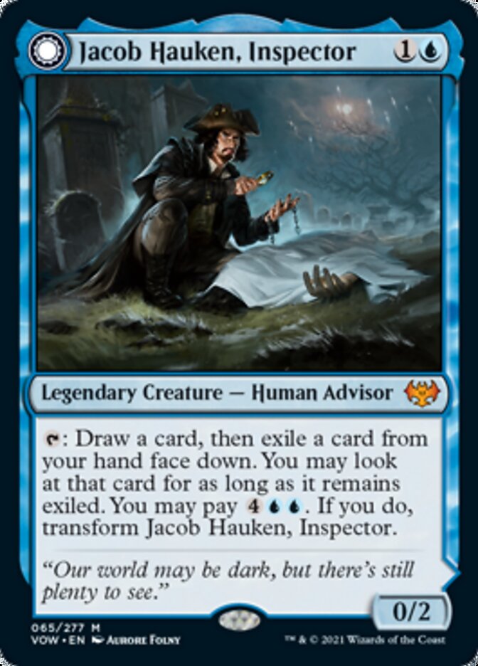 Jacob Hauken, Inspector // Hauken's Insight [Innistrad: Crimson Vow] MTG Single Magic: The Gathering    | Red Claw Gaming