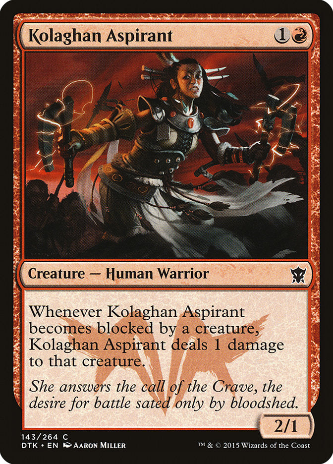 Kolaghan Aspirant [Dragons of Tarkir] MTG Single Magic: The Gathering    | Red Claw Gaming