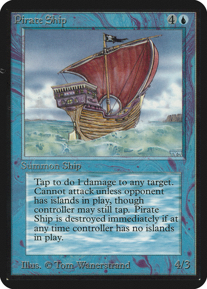 Pirate Ship [Alpha Edition] MTG Single Magic: The Gathering    | Red Claw Gaming