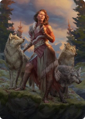 Arlinn, the Pack's Hope 1 Art Card [Innistrad: Midnight Hunt Art Series] MTG Single Magic: The Gathering    | Red Claw Gaming