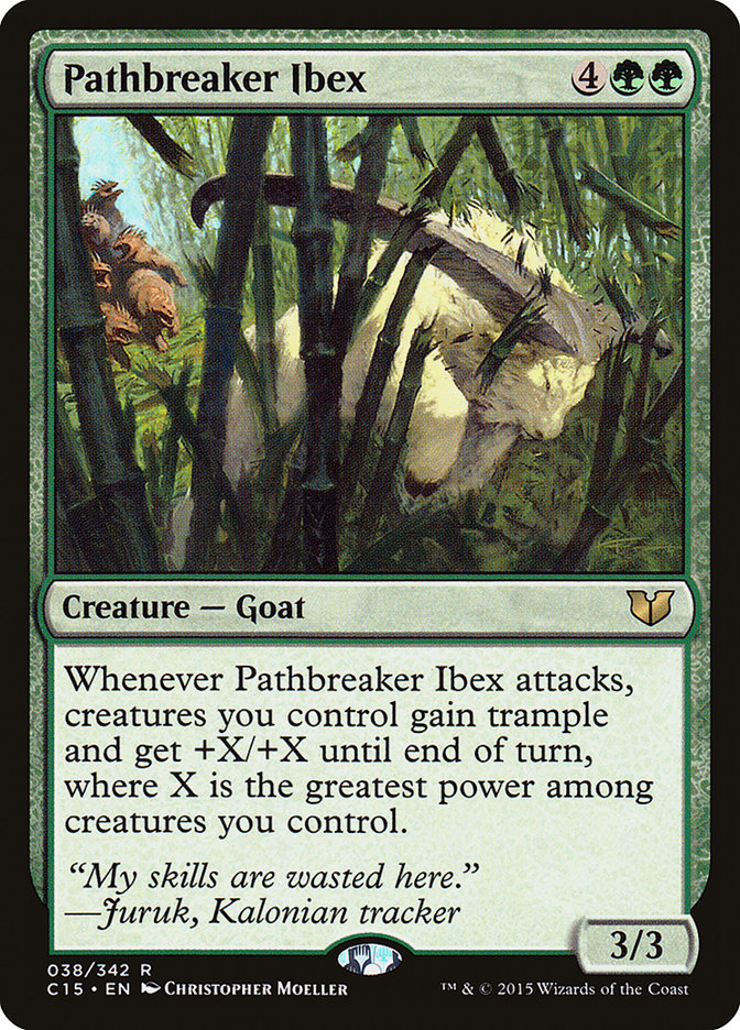 Pathbreaker Ibex [Commander 2015] MTG Single Magic: The Gathering    | Red Claw Gaming