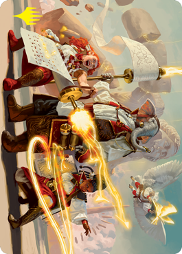 Lorehold Command Art Card (Gold-Stamped Signature) [Strixhaven: School of Mages Art Series] MTG Single Magic: The Gathering    | Red Claw Gaming