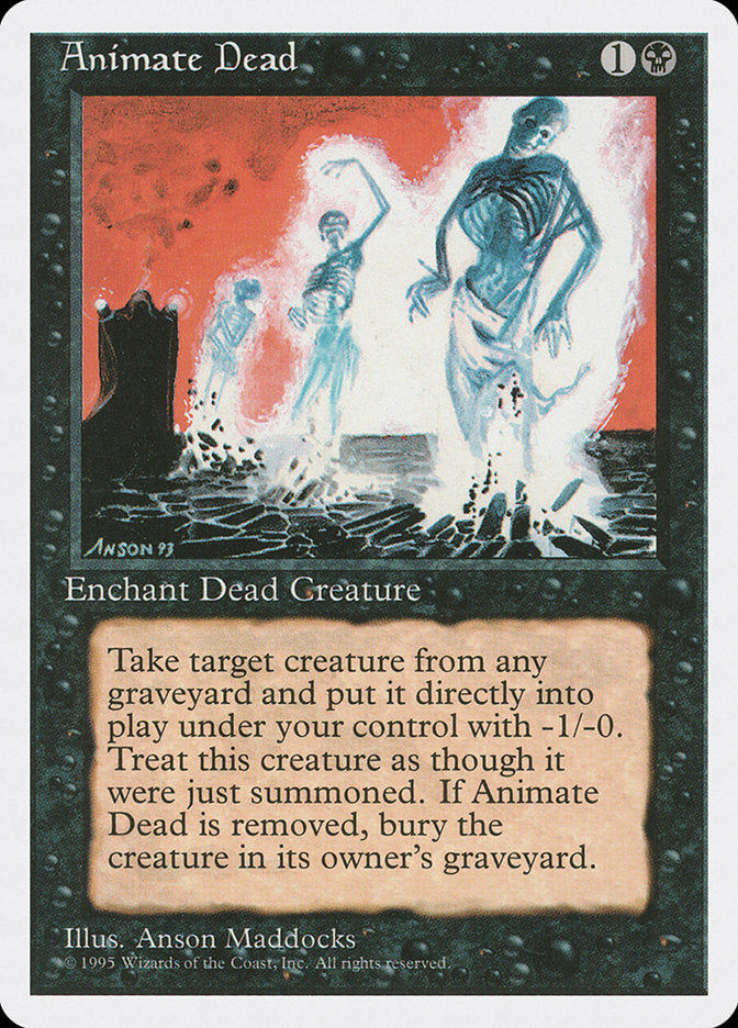 Animate Dead [Fourth Edition] MTG Single Magic: The Gathering    | Red Claw Gaming