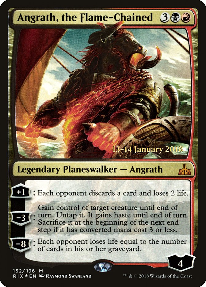 Angrath, the Flame-Chained [Rivals of Ixalan Prerelease Promos] MTG Single Magic: The Gathering    | Red Claw Gaming