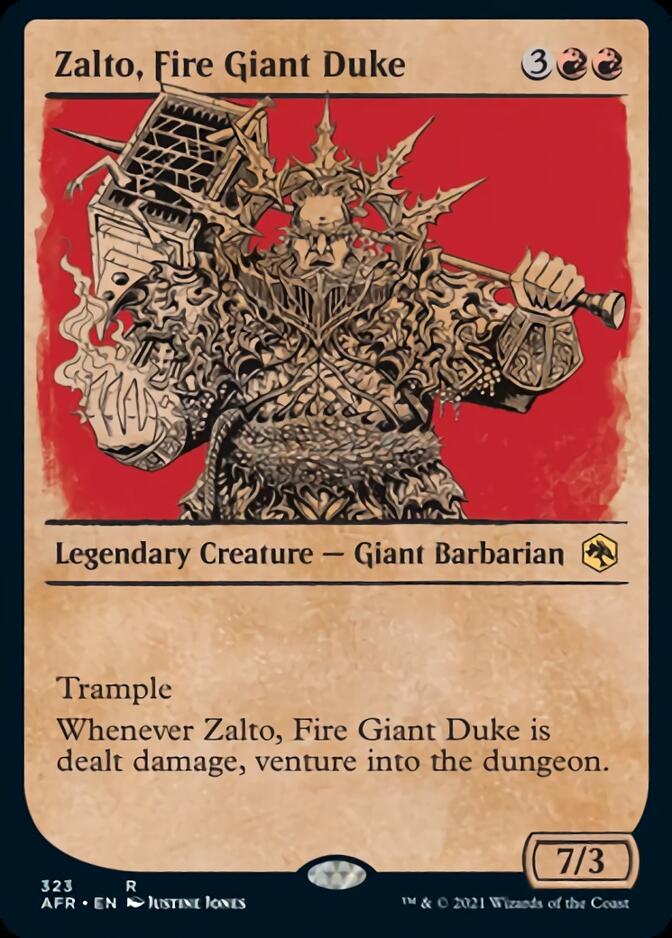 Zalto, Fire Giant Duke (Showcase) [Dungeons & Dragons: Adventures in the Forgotten Realms] MTG Single Magic: The Gathering    | Red Claw Gaming