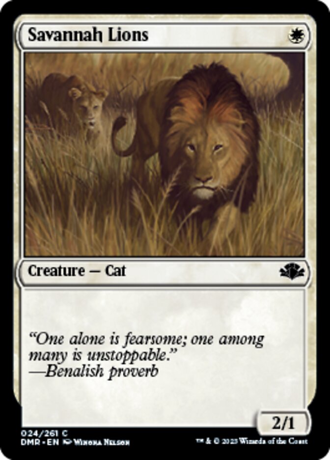 Savannah Lions [Dominaria Remastered] MTG Single Magic: The Gathering    | Red Claw Gaming