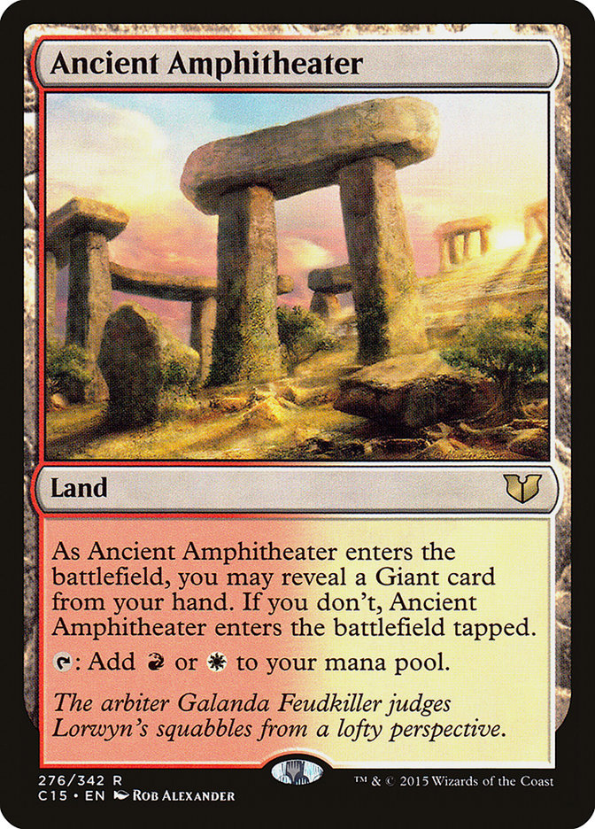 Ancient Amphitheater [Commander 2015] MTG Single Magic: The Gathering    | Red Claw Gaming