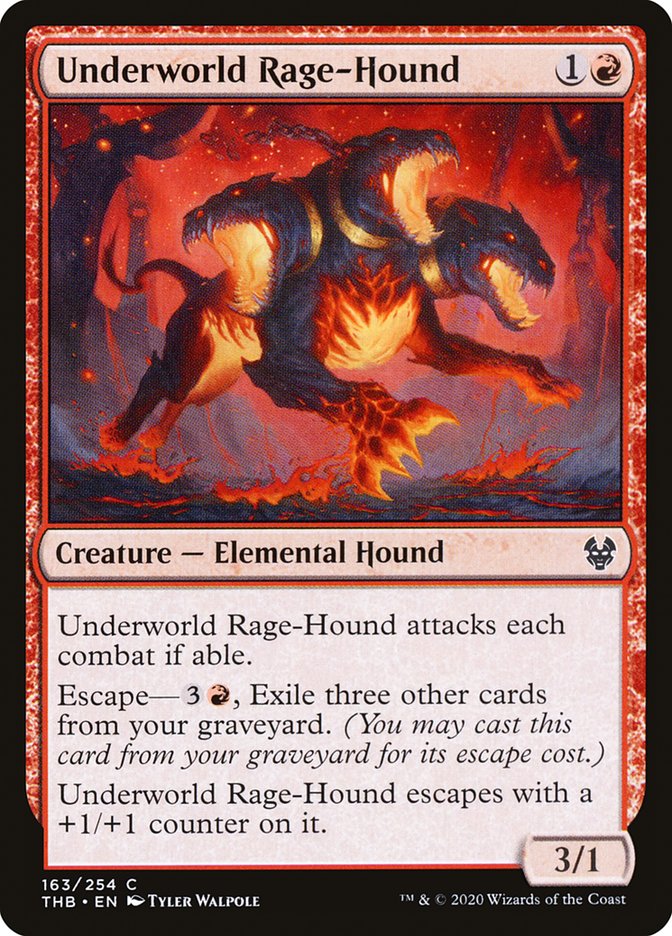 Underworld Rage-Hound [Theros Beyond Death] MTG Single Magic: The Gathering    | Red Claw Gaming
