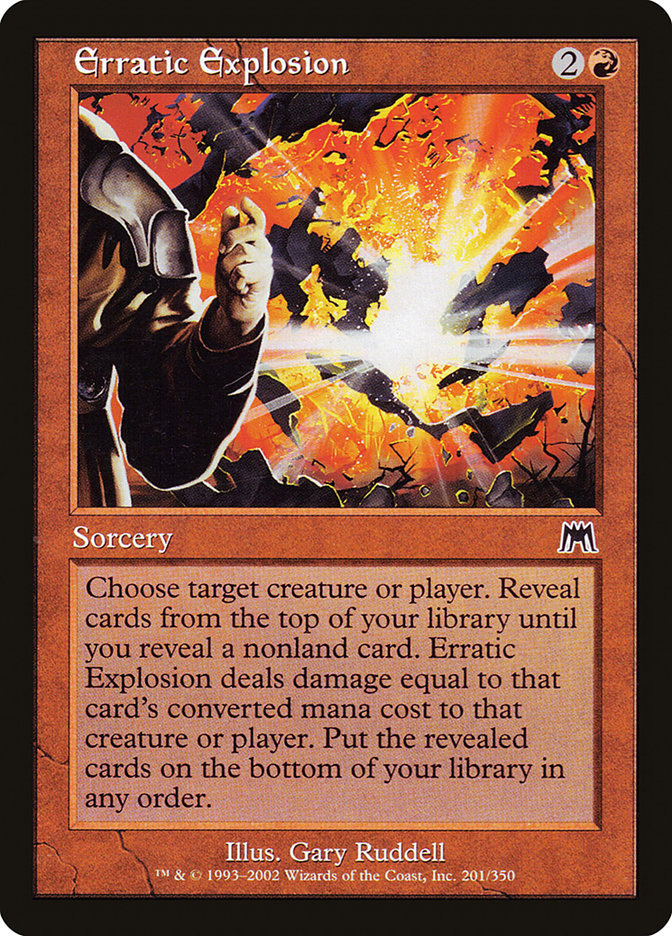 Erratic Explosion [Onslaught] MTG Single Magic: The Gathering    | Red Claw Gaming
