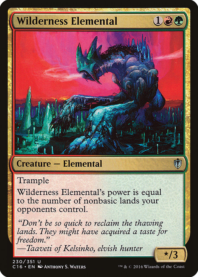 Wilderness Elemental [Commander 2016] MTG Single Magic: The Gathering    | Red Claw Gaming