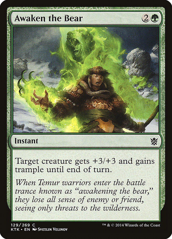 Awaken the Bear [Khans of Tarkir] MTG Single Magic: The Gathering    | Red Claw Gaming