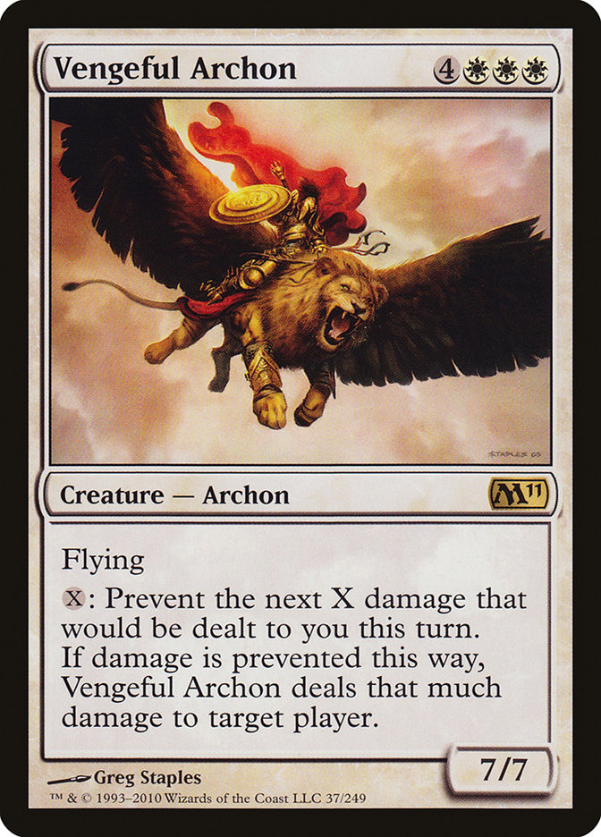 Vengeful Archon [Magic 2011] MTG Single Magic: The Gathering    | Red Claw Gaming