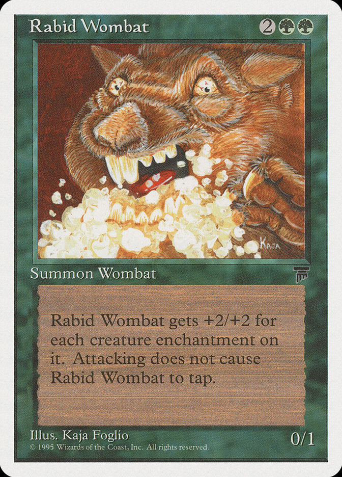 Rabid Wombat [Chronicles] MTG Single Magic: The Gathering    | Red Claw Gaming