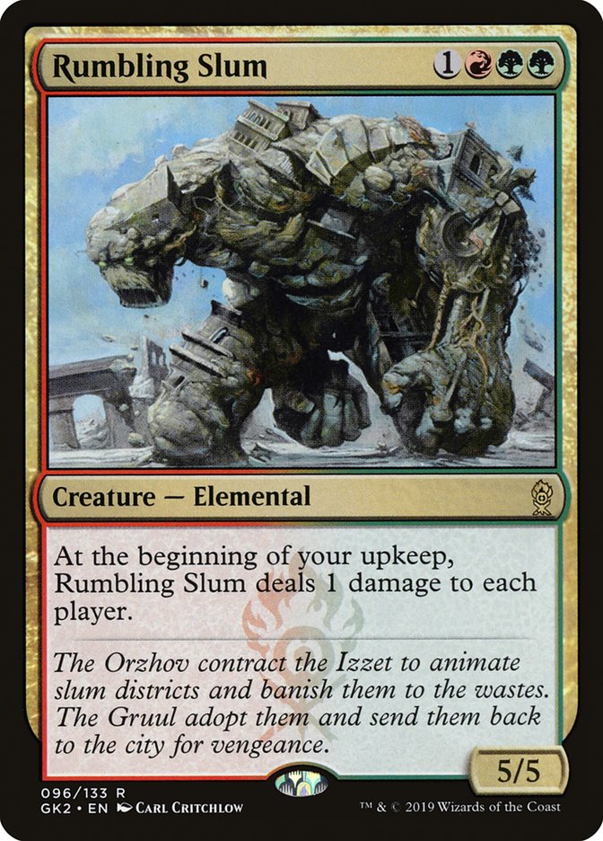 Rumbling Slum [Ravnica Allegiance Guild Kit] MTG Single Magic: The Gathering    | Red Claw Gaming
