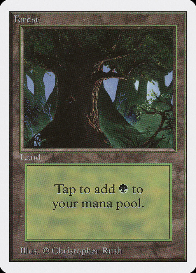 Forest (302) [Unlimited Edition] MTG Single Magic: The Gathering    | Red Claw Gaming