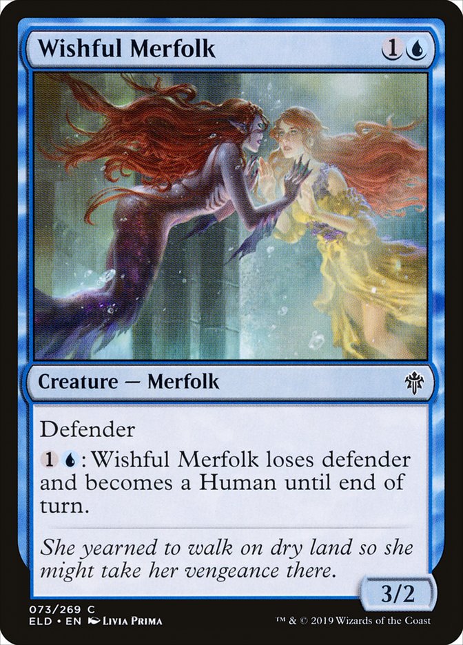 Wishful Merfolk [Throne of Eldraine] MTG Single Magic: The Gathering    | Red Claw Gaming
