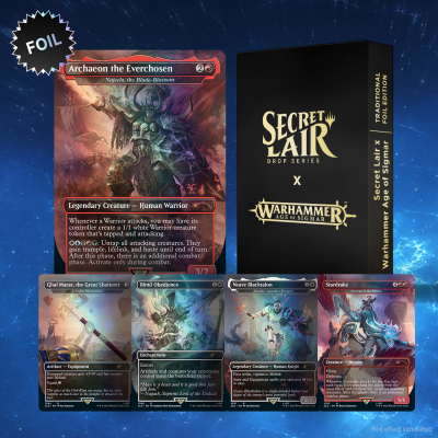 Secret Lair x Warhammer Age of Sigmar - Foil Sealed Magic the Gathering Wizards of the Coast    | Red Claw Gaming
