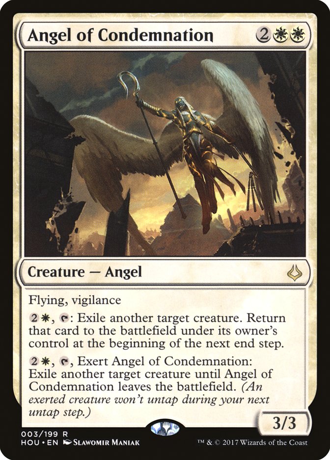 Angel of Condemnation [Hour of Devastation] MTG Single Magic: The Gathering    | Red Claw Gaming