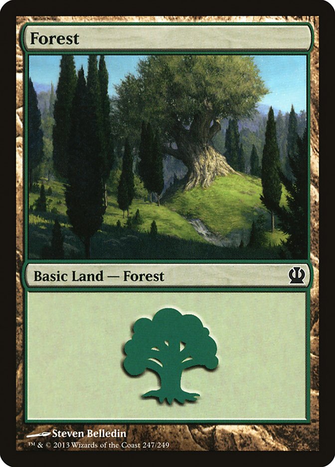 Forest (247) [Theros] MTG Single Magic: The Gathering    | Red Claw Gaming