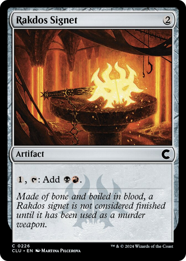 Rakdos Signet [Ravnica: Clue Edition] MTG Single Magic: The Gathering    | Red Claw Gaming
