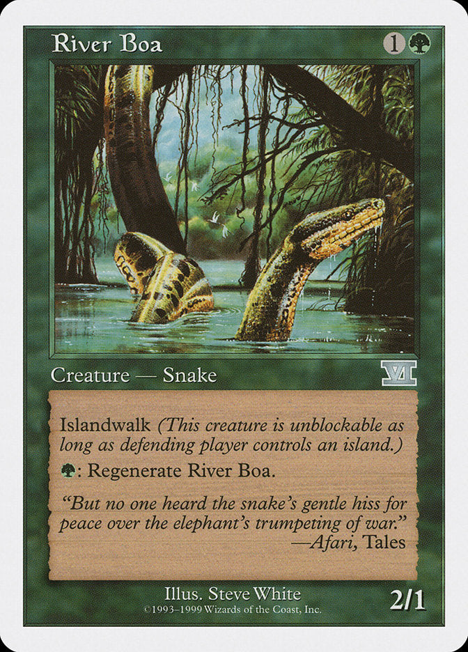 River Boa [Battle Royale] MTG Single Magic: The Gathering    | Red Claw Gaming