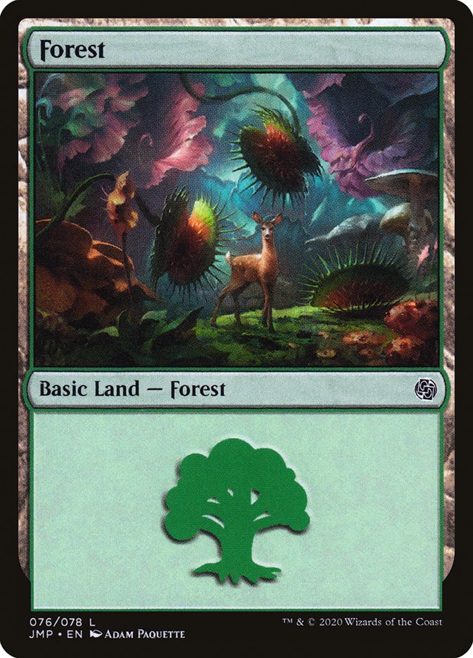Forest (76) [Jumpstart] MTG Single Magic: The Gathering    | Red Claw Gaming