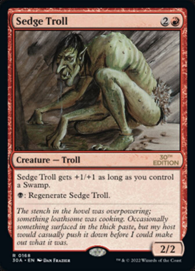 Sedge Troll [30th Anniversary Edition] MTG Single Magic: The Gathering    | Red Claw Gaming