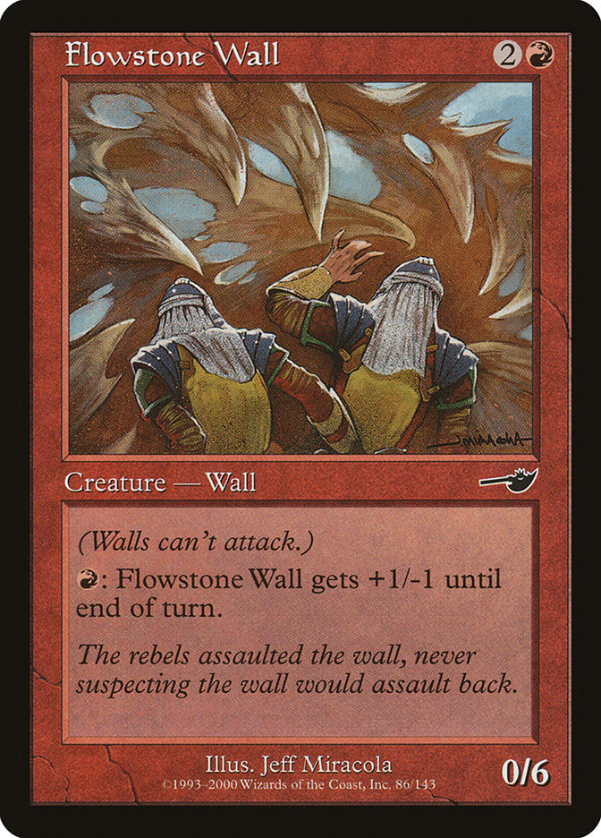 Flowstone Wall [Nemesis] MTG Single Magic: The Gathering    | Red Claw Gaming