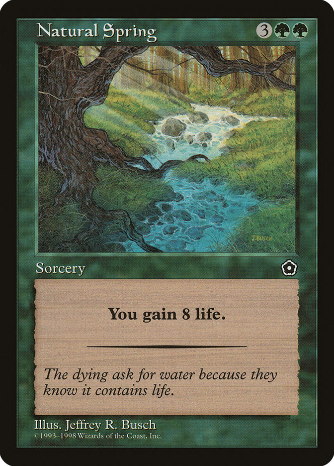 Natural Spring [Portal Second Age] MTG Single Magic: The Gathering    | Red Claw Gaming
