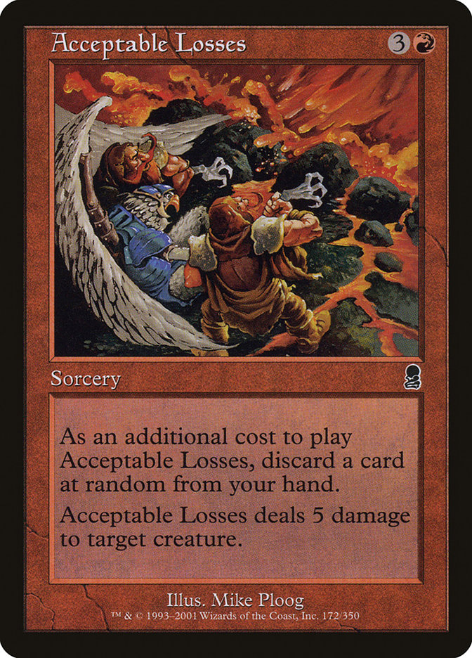 Acceptable Losses [Odyssey] MTG Single Magic: The Gathering    | Red Claw Gaming