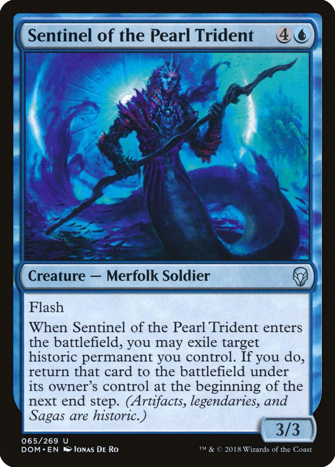 Sentinel of the Pearl Trident [Dominaria] MTG Single Magic: The Gathering    | Red Claw Gaming