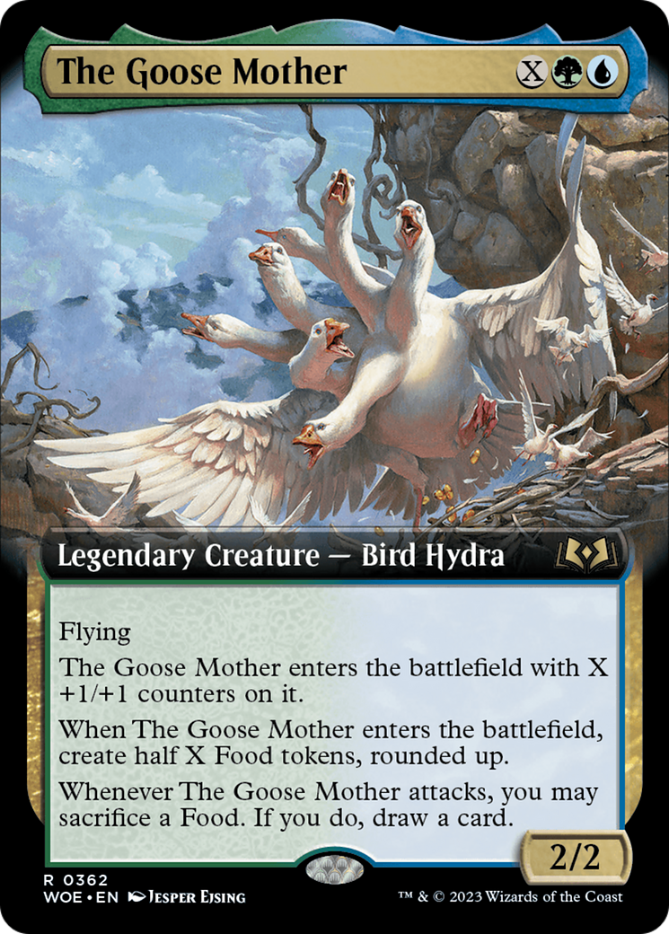 The Goose Mother (Extended Art) [Wilds of Eldraine] MTG Single Magic: The Gathering    | Red Claw Gaming